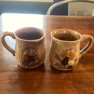 Retro Mushroom Mugs